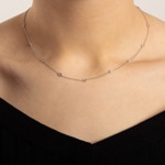 Collier 750/18 K Weissgold mit Diamanten 0.50 ct H/si - CO-47454-WG