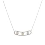 Necklace 750/18 K White Gold with Diamonds 0.61 ct H/Si