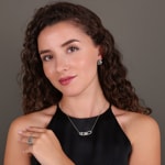 Collier or gris 750/18 ct avec diamants 0.61 ct H/si - KE-12443-WG