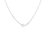 Collier 750/18 K Weissgold mit Farbsteinen - 778271W