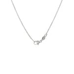 Collier 750/18 K Weissgold mit Saphiren & Diamanten 0.23 ct H/si, Kreuz - KE-118313-SAF-WG
