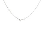 Collier 750/18 K Weissgold mit Zirkonia - VALNB0348-W-FCZ