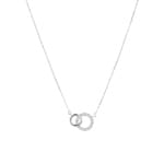 Collier 750/18 K Weissgold mit Zirkonia