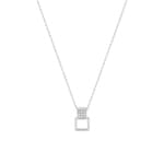 Collier 750/18 K Weissgold mit Zirkonia - 3.489.Z1-42