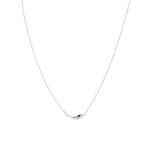 Necklace 925 Silver rhodium-plated 38cm, Wings