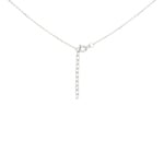 Collier argent 925 rhodié Ailes 38cm - 301110C