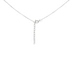 Collier argent 925 rhodié Nœud 38cm - 301111C