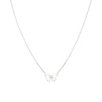 Collier 925 Silber rhodiniert 42cm, Schmetterling