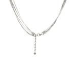 Collier 925 Silber rhodiniert 45cm - 332116