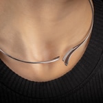 Collier 925 Silber rhodiniert mit Zirkonia 42cm - ASCF10Z41