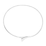 Collier 925 Silber rhodiniert mit Zirkonia 42cm - ASCF10Z41