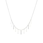 Collier 925 Silber rhodiniert mit Zirkonia 43cm - S10.55119