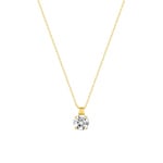 Necklace 375/9 K Yellow Gold with Cubic Zirconia 6.5mm - 393028.Z0-42