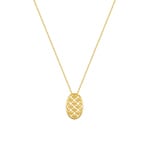 Collier mit Anhänger 750/18 K Gelbgold 42cm