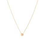 Collier avec pendentif or jaune 750/18 ct avec diamants 0.04 ct H/si