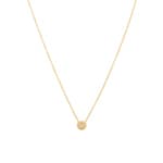 Collier avec pendentif or jaune 750/18 ct avec diamants 0.04 ct H/si