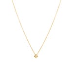 Necklace with Pendant 750/18 K Yellow Gold with Diamond 0.04ct H/Si