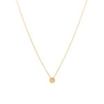 Collier avec pendentif or jaune 750/18 ct avec diamants 0.04 ct H/si