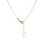 Collier avec pendentif or jaune 750/18 ct avec diamant 0.21 ct H/si - NO3GG
