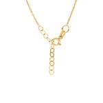 Necklace 750/18 K Yellow Gold with Diamond 0.25 ct H/si Bezel Set - CGAN003-025-GG