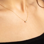 Necklace with Pendant 750/18 K Yellow Gold with Diamond 0.30 ct H/si - AN-082194-30-GG