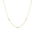 Collier avec pendentif or jaune 750/18 ct avec diamants 0.08 ct H/si by CHRISTIAN