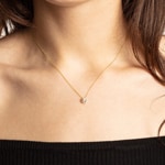 Necklace with Pendant 750/18 K Yellow Gold with Diamonds 0.13 ct H/si - AN-096888-13-GG