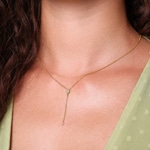 Collier mit Anhänger 750/18 K Gelbgold mit Diamanten 0.18 ct H/si - KE-027006-GG