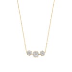 Collier mit Anhänger 750/18 K Gelbgold mit Diamanten 0.38 ct H/si