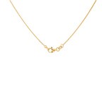 Collier mit Anhänger 750/18 K Gelbgold mit Malachit & Diamanten 0.13 ct H/si - KE-029218-GG