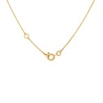 Collier or jaune 750/18 ct avec saphir ovale & diamants 0.09ct. - MB516BSB3-42