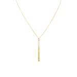 Collier mit Anhänger 750/18 K Gelbgold mit Saphiren & Diamanten 0.05 ct H/si