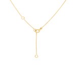 Necklace with Pendant 750/18 K Yellow Gold with Sapphires & Diamonds 0.05ct H/si - CFA105745