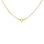 Collier avec pendentif or jaune 750/18 ct avec zircone - PP05059-1-GG