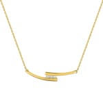 Collier 750/18 K Gelbgold mit Zirkonia