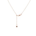 Necklace with Pendant 750/18 K Rose Gold with Diamond 0.04ct H/Si - KE-69888-RG