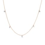 Collier avec pendentif or rosé 750/18 ct avec diamants 0.50 ct H/si by CHRISTIAN