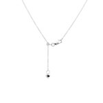 Necklace with Pendant 750/18 K White Gold with Diamond 0.04ct H/Si - KE-69888-WG