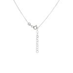 Necklace 750/18 K White Gold Infinity with Diamond 0.11 ct H/si - NO1WG
