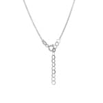 Collier mit Anhänger 750/18 K Weissgold mit Diamant 0.19 ct H/si - NO5WG