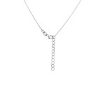 Necklace 750/18 K White Gold Infinity with Diamond 0.24 ct H/si - NO2WG