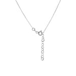 Necklace with Pendant 750/18 K White Gold with Diamond 0.24 ct H/si - NO14WG