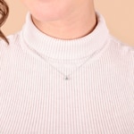 Collier mit Anhänger 750/18 K Weissgold mit Diamant 0.30 ct H/si - AN-096951-30-WG