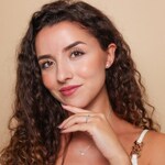 Collier avec pendentif or gris 750/18 ct avec diamant 0.09 ct H/si - KE-15125-WG