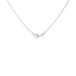 Collier mit Anhänger 750/18 K Weissgold mit Diamanten 0.23 ct H/si - KE-098393-WG