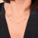 Necklace with Pendant 750/18 K White Gold with Diamonds 0.40 ct H/si by CHRISTIAN - AN-3000728562