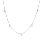 Collier avec pendentif or gris 750/18 ct avec diamants 0.50 ct H/si by CHRISTIAN