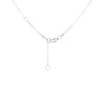 Collieror gris 750/18 ct Evil Eye avec pierres précieuses - KE-51423-WG