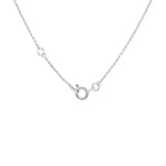 Collier or gris 750/18 ct avec rubis poire et diamants 0.06ct. - 3.7106.R1