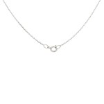 Collier avec pendentif or gris 750/18 ct avec zircone - PP5061-1-WG